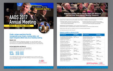 AAOS Annual Meeting Branding Ads