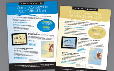 SCCM Adult and Pediatrics Current Concepts Ads